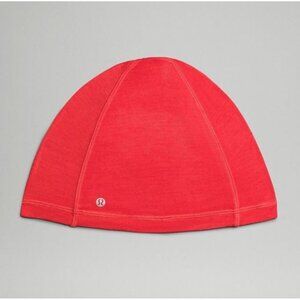 LULULEMON Red Lightweight Wool Blend Beanie Hat Sz S/M NEW with tags